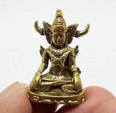 KHUNPAEN DICE BATCH MINI STATUE THAI AMULET LUCKY CHARM GAMBLE LOTTO CASINO RICH