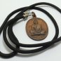 LP KOON JAROEN PORN COIN BLESS IN 1993 THAI BUDDHA AMULET MONEY MULTIPLY PENDANT