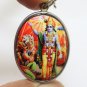 LORD VISHNU BLESS ARJUNA BIG PENDANT MAHABHARATA BHAGAVAD GITA HINDU GOD AMULET