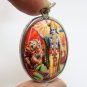 LORD VISHNU BLESS ARJUNA BIG PENDANT MAHABHARATA BHAGAVAD GITA HINDU GOD AMULET