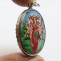 TRIDEVI BIG PENDANT LAXMI SARASWATI PARVATI TRISHAKTI HINDU GODDESS BLESS AMULET
