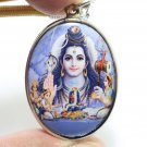 LORD SHIVA PARVATI SKANDA MURUGAN GANESHA BIG PENDANT GOD SIVA FAMILY OM LOCKET