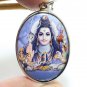 LORD SHIVA PARVATI SKANDA MURUGAN GANESHA BIG PENDANT GOD SIVA FAMILY OM LOCKET