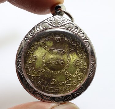 LP KERD MAGIC COIN BLESSED MONEY POUCH YANT THAI AMULET LUCKY MONEY RICH PENDANT