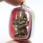 LORD GANESHA 3 FACES PENDANT GOD OF SUCCESS GANESH HINDU DEITY BLESSED AMULET