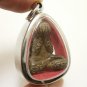 LP KRON PIDTA METAL 1960s CLOSE EYES BUDDHA CRON TOK RAJA THAI LUCKY PENDANT (2)