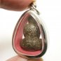 LP KRON PIDTA METAL 1960s CLOSE EYES BUDDHA CRON TOK RAJA THAI LUCKY PENDANT (2)