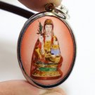 GUAN YIN MERCY GODDESS  LOCKET 1980s KUAN QUAN IM BUDDHA GUANYIN LUCKY NECKLACE