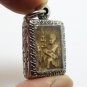 SMALL PHRA SOMDEJ RAKANG BLESS 1962 BACK AJAN TOH TEACH KING RAMA5 THAI AMULET 9