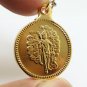 LORD GANESHA AND MURUGAN HINDU GOD BLESS COIN OM PENDANT SKANDA GANESH NECKLACE