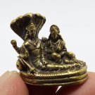 LORD VISHNU AND LAKSHMI MINI STATUE HINDU GOD LAXMI DEVI GODDESS AMULET FIGURINE
