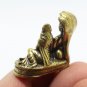 LORD VISHNU AND LAKSHMI MINI STATUE HINDU GOD LAXMI DEVI GODDESS AMULET FIGURINE