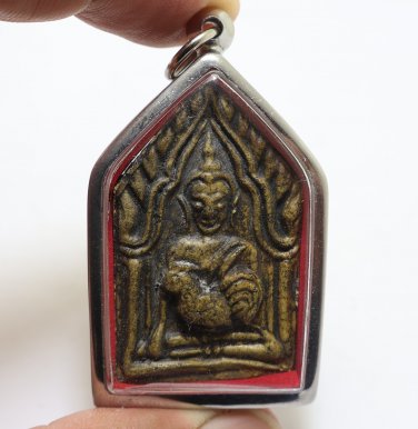 LP SUNG PHRA KHUNPAEN HOLD CHICKEN YANT THAI LOVE APPEAL MONEY AMULET PENDANT 2