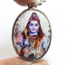LORD SHIVA MAA PARVATI GANESHA BIG PENDANT GOD FAMILY ENERGIZE BLESS OM NECKLACE