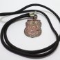 LP PERN RIDE DUO TIGER PENDANT BLESSED IN 1985 MUAY THAI STRONG MAGIC PROTECTION
