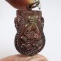 LP PERN RIDE DUO TIGER PENDANT BLESSED IN 1985 MUAY THAI STRONG MAGIC PROTECTION