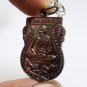 LP PERN RIDE DUO TIGER PENDANT BLESSED IN 1985 MUAY THAI STRONG MAGIC PROTECTION