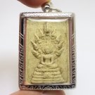 PHRA NAKPROK  BACK YANT BLESS 1977 BIG PENDANT THAI HEALING AMULET SUCCESS LUCKY