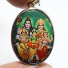 LORD SHIVA PARVATI SKANDA MURUGAN GANESHA ASHOKASUNDARI FAMILY BIG OM AUM LOCKET