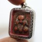 PHRA PIDTA GRADUK PHII RED AMULET BLESSED IN 1942 CLOSE EYES BUDDHA THAI PENDANT