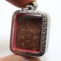 PHRA PIDTA GRADUK PHII RED AMULET BLESSED IN 1942 CLOSE EYES BUDDHA THAI PENDANT