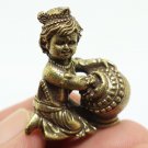 BABY KRISHNA BUTTER POT MINI AMULET VISHNU GOD OF COMPASSION & LOVE LADDU GOPAL