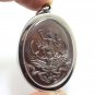 PHRA NARAI SONG KRUT BACK YANT THEP NIMIT THAI BIG LOCKET MAGIC GOD COIN PENDANT