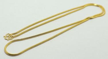 GOLD PLATED MICRON NECKLACE FOR 1 BUDDHA PENDANT 24 INCHES GIFT FREE SHIPPING