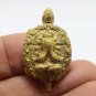 TURTLE THAI MINI AMULET PIDTA CLOSE EYE BUDDHA ARJARN PLIEN BLESSED LUCKY CHARM