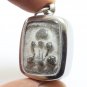 PHRA PIDTA GRADUK PHII BLACK AMULET 1942 CLOSE EYES BUDDHA THAI ANTIQUE PENDANT