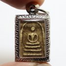 SMALL PHRA SOMDEJ RAKANG BLESS 1962 BACK AJAN TOH TEACH KING RAMA5 THAI AMULET 7