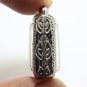 SMALL PHRA SOMDEJ RAKANG BLESS 1962 BACK AJAN TOH TEACH KING RAMA5 THAI AMULET 7