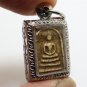 SMALL PHRA SOMDEJ RAKANG BLESS 1962 BACK AJAN TOH TEACH KING RAMA5 THAI AMULET 7