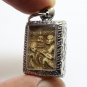 SMALL PHRA SOMDEJ RAKANG BLESS 1962 BACK AJAN TOH TEACH KING RAMA5 THAI AMULET 7