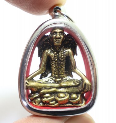 KRU KAIKAEW BLESSED BY LP KRUBA KAMPENG MAGIC AMULET THAI MAGIC TALISMAN PENDANT