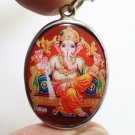 LORD GANESHA GOD OF SUCCESS WISDOM BLESSED OM PENDANT GANESH HINDU LOCKET AMULET