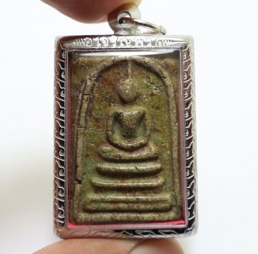PHRA SOMDEJ WAT RAKANG BACK GARUDA PHAYA KRUT LP NAK BLESSED IN 1953 THAI AMULET