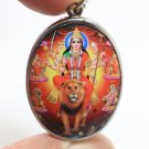 DURGA BIG PENDANT KALI KALIKA PARVATI DEVI GODDESS SHAKTI HINDU BLESS OM LOCKET
