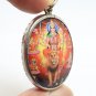 DURGA BIG PENDANT KALI KALIKA PARVATI DEVI GODDESS SHAKTI HINDU BLESS OM LOCKET