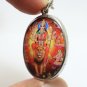 DURGA BIG PENDANT KALI KALIKA PARVATI DEVI GODDESS SHAKTI HINDU BLESS OM LOCKET