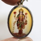 MAA LAKSHMI LAXMI DEVI HINDU GODDESS RICH LUCKY BLESS FUJII KAZE PENDANT AMULET