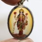 MAA LAKSHMI LAXMI DEVI HINDU GODDESS RICH LUCKY BLESS FUJII KAZE PENDANT AMULET