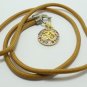 OM HINDU GOD SIGN COLORFUL CRYSTAL PENDANT NECKLACE DEITY AUM ENERGIZED AMULET