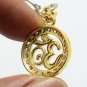 OM HINDU GOD SIGN COLORFUL CRYSTAL PENDANT NECKLACE DEITY AUM ENERGIZED AMULET