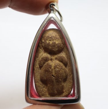 GUMAN THONG LP LARP 1973 THAI MAGIC TAKRUT KUMAN TONG LUCKY GAMBLE PENDANT (2)