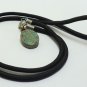 OM TIBET VINTAGE SMALL PENDANT BLESS HINDU TIBETAN TURQUOISE CHARM OHM NECKLACE