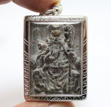 PHRA SOMDEJ JAOSUA GUAN YU BLESSED 1975 THAI GONG YUNCHANG AMULET LUCKY PENDANT