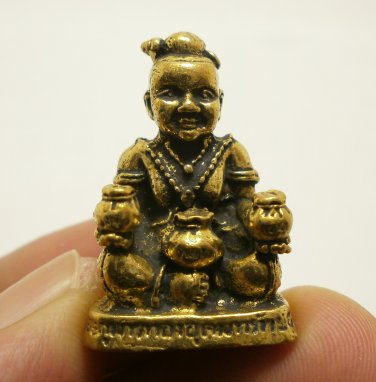 GUMAN TONG MINI AMULET LP PERN KUMAN THONG MAGIC SPIRIT THAI LUCKY RICH GAMBLE