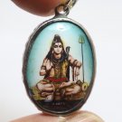 LORD SHIVA MAHADEV OM PENDANT BLESSED 1970s MAHADEVA GREAT GOD SIVA HINDU LOCKET