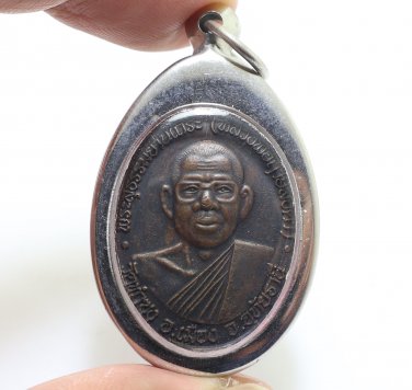 LP RUESI LINGDAM HOLY WATER COIN BLESS 1989 LERSI LING DAM LUCKY TASOONG AMULET